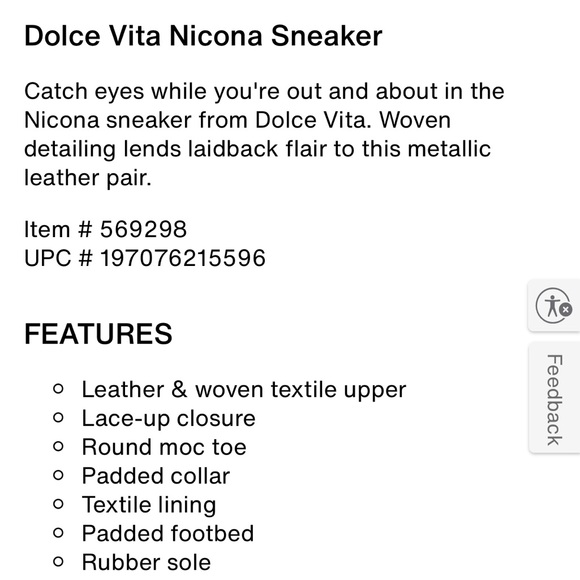 NEW Dolce Vita Nicona Women's Cream Woven Sneakers - Picture 2 of 7